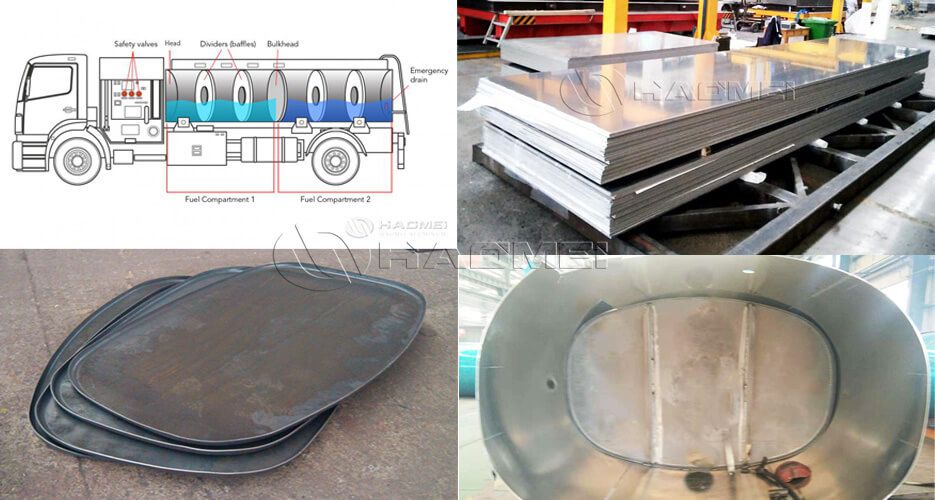 aluminum plate for tanker bulkhead